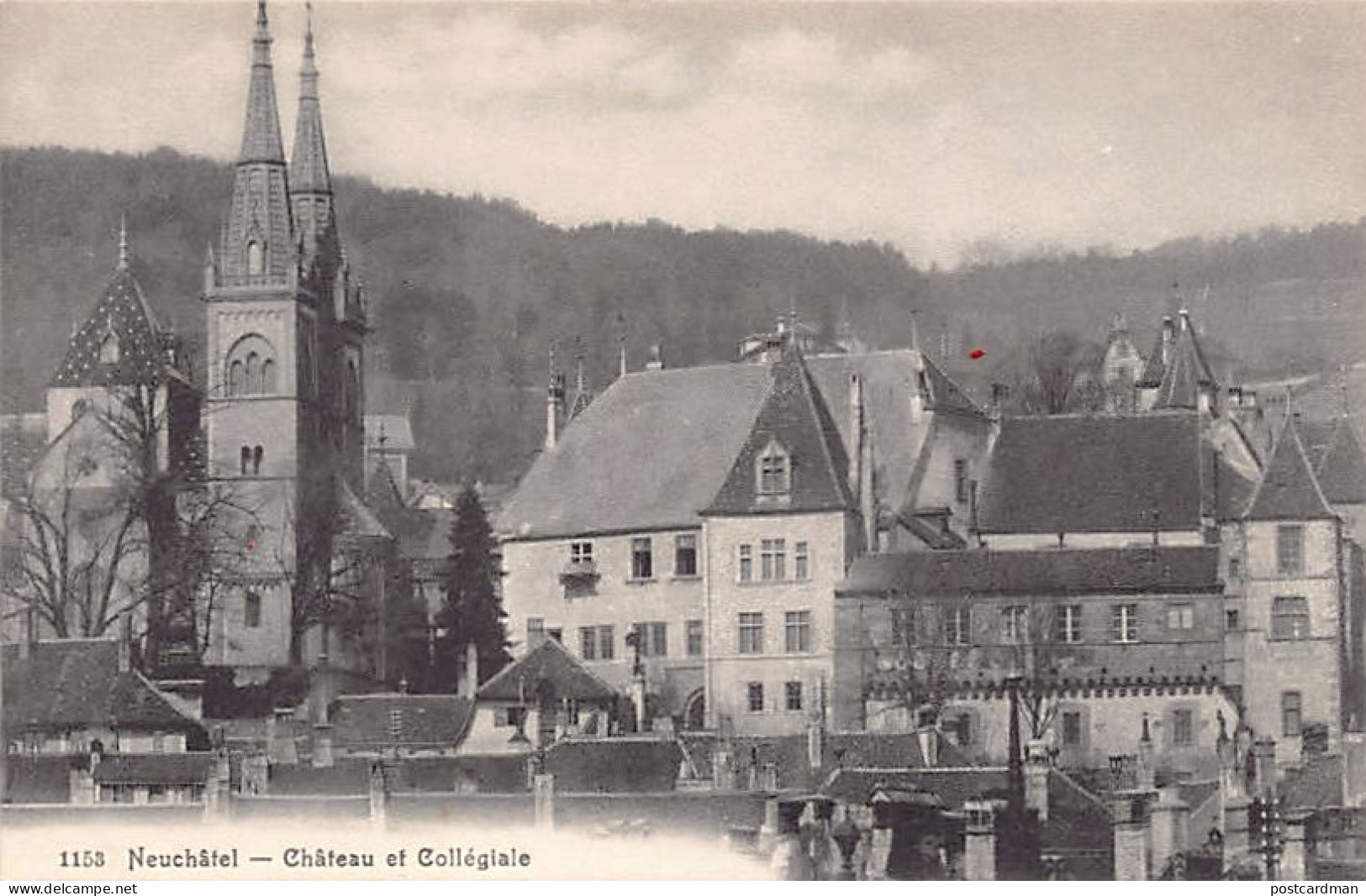 NEUCHÂTEL - Château Et Collégiale - Ed. E. Chiffelle, Phot., Neuchâtel - Neuchâtel