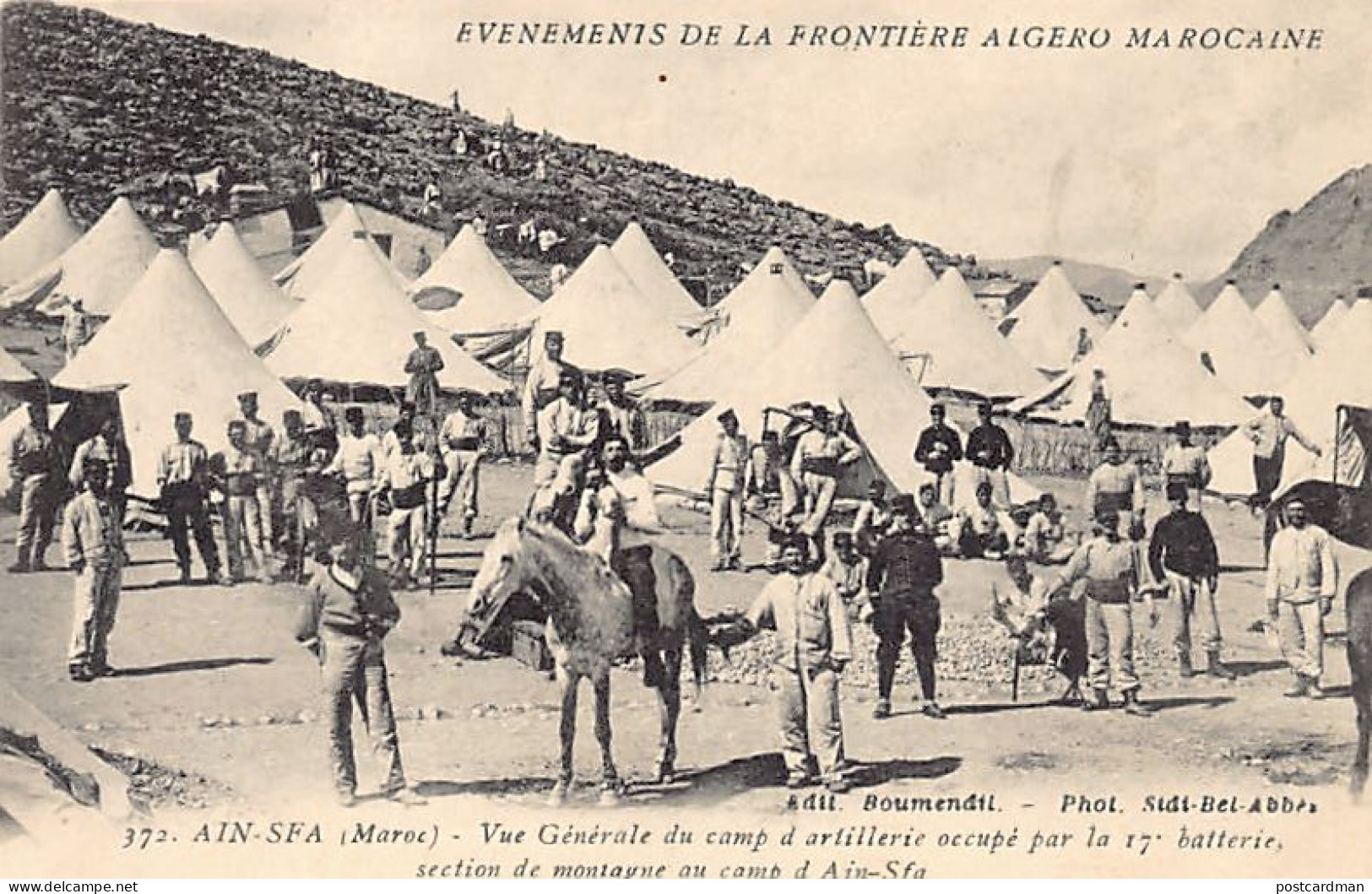 Maroc - Evènements De La Frontière - AÏN SFA - 17ème Batterie, Section De Montag - Other & Unclassified