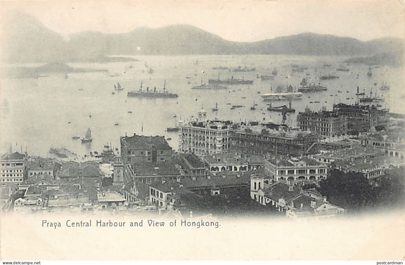 China - HONG KONG - Praya Central Harbour - Publ. M. Sternberg  - China (Hong Kong)