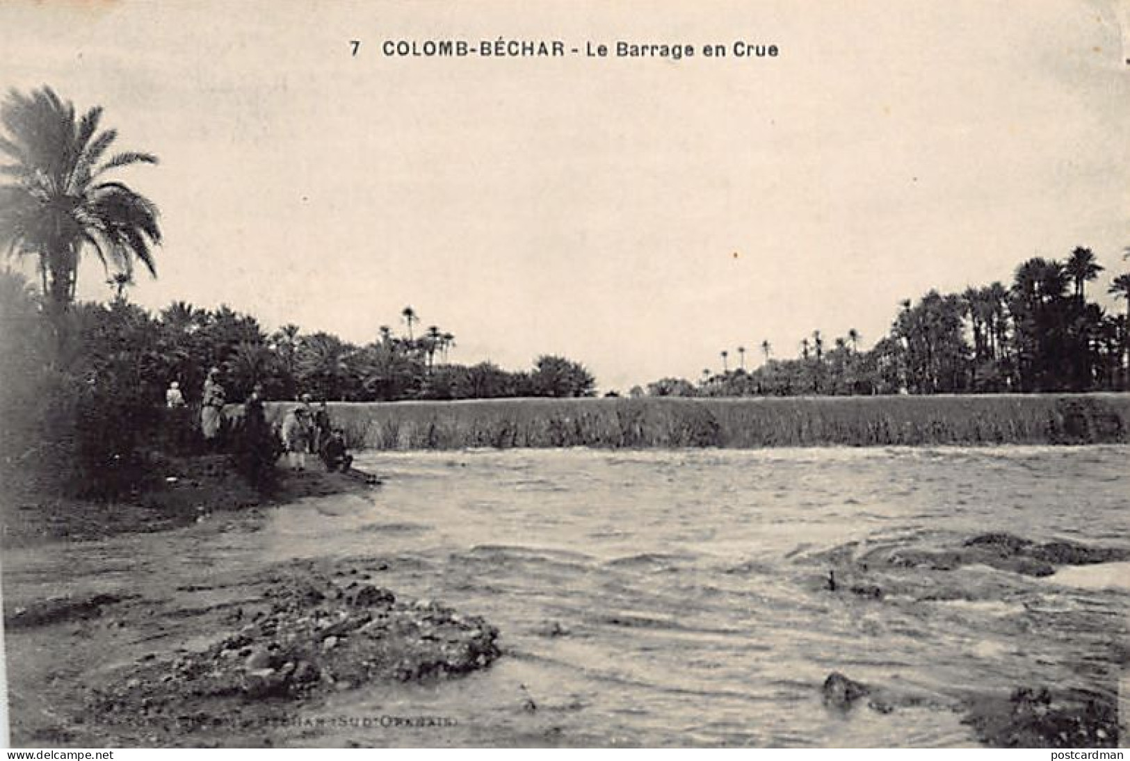 Algérie - COLOMB BÉCHAR - Le Barrage En Crue - Ed. Ch. Pastor 7 - Bechar (Colomb Béchar)