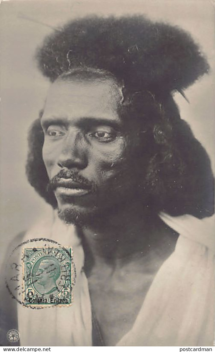 Eritrea - Tipo Baza (Beja People) - REAL PHOTO - Publ. A. Comini - Erythrée