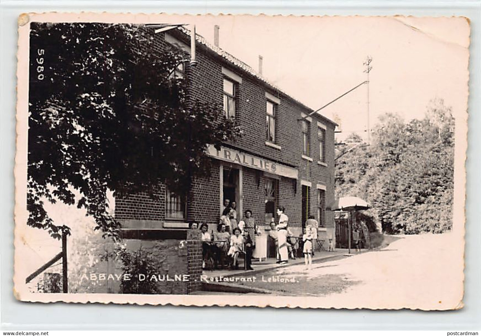 Belgique - GOZÉE (Hainaut) Abbaye D'Aulne - Restaurant Leblond CARTE PHOTO - Ed. Mosa 5980 - Other & Unclassified