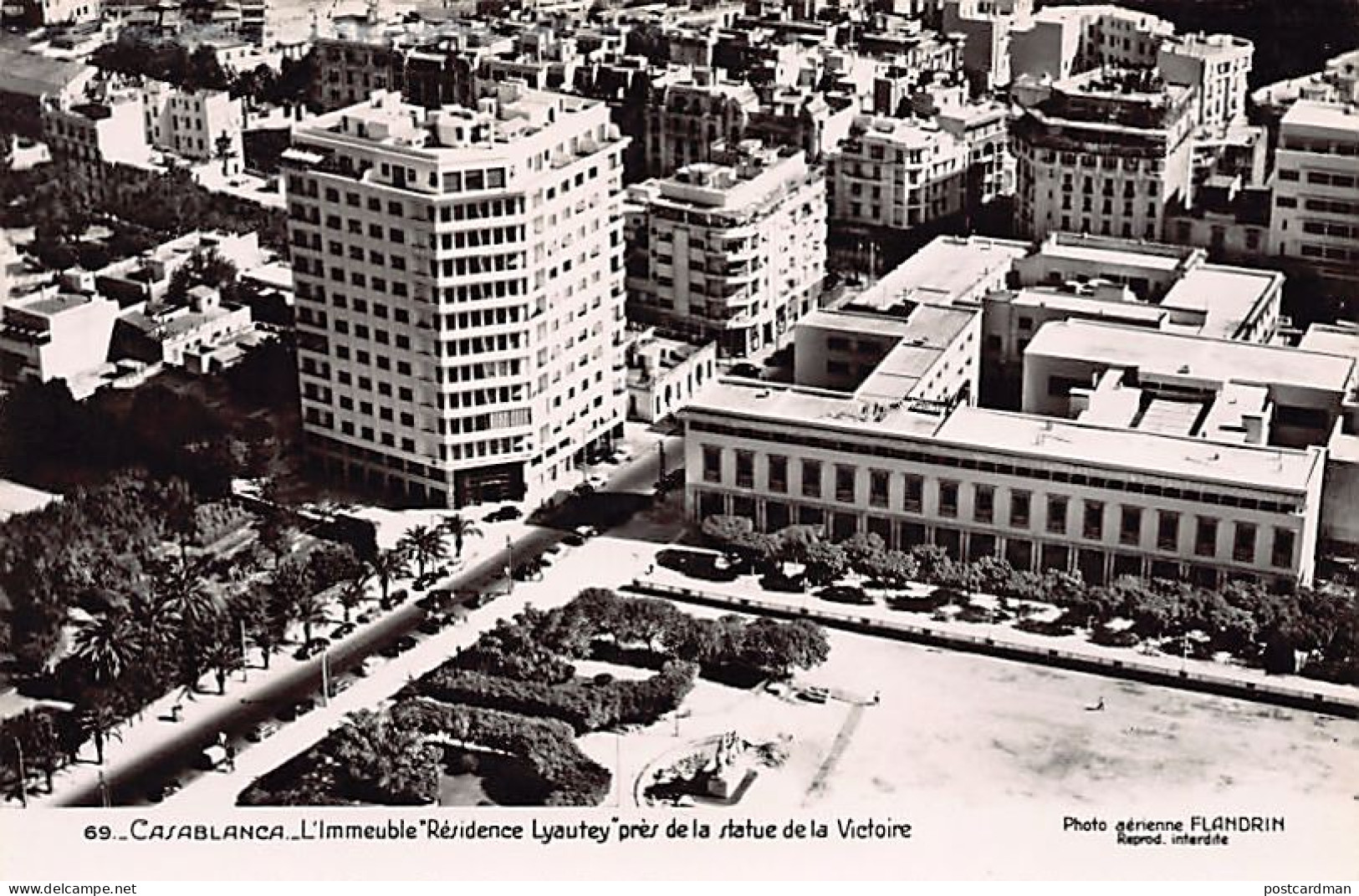 CASABLANCA - Vue Aérienne - Immeuble Résidence Lyautey - Casablanca