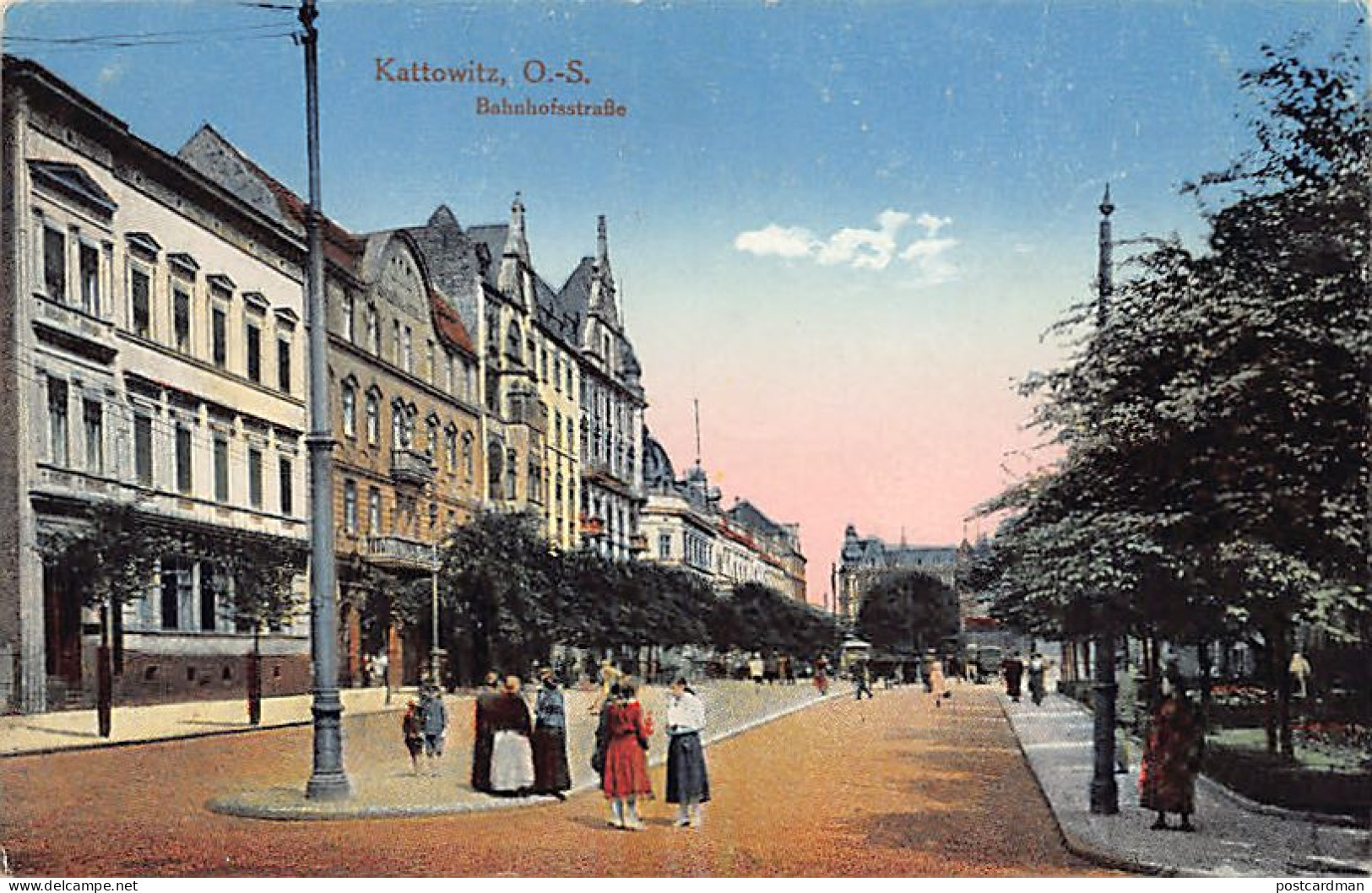 Poland - KATOWICE Kattowitz - Bahnhofstrasse - Pologne