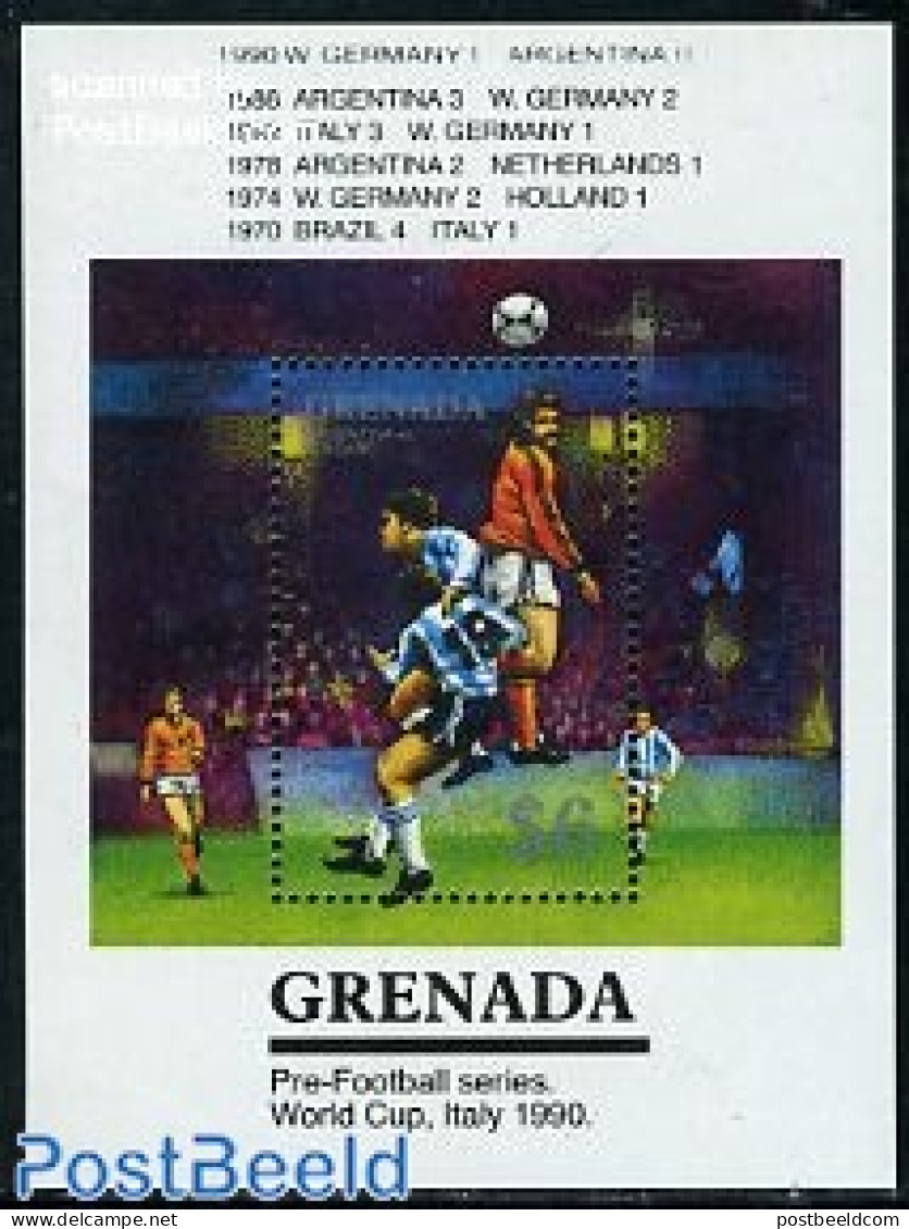Grenada 1990 World Cup Football Winners S/s, Mint NH, History - Sport - Netherlands & Dutch - Football - Géographie