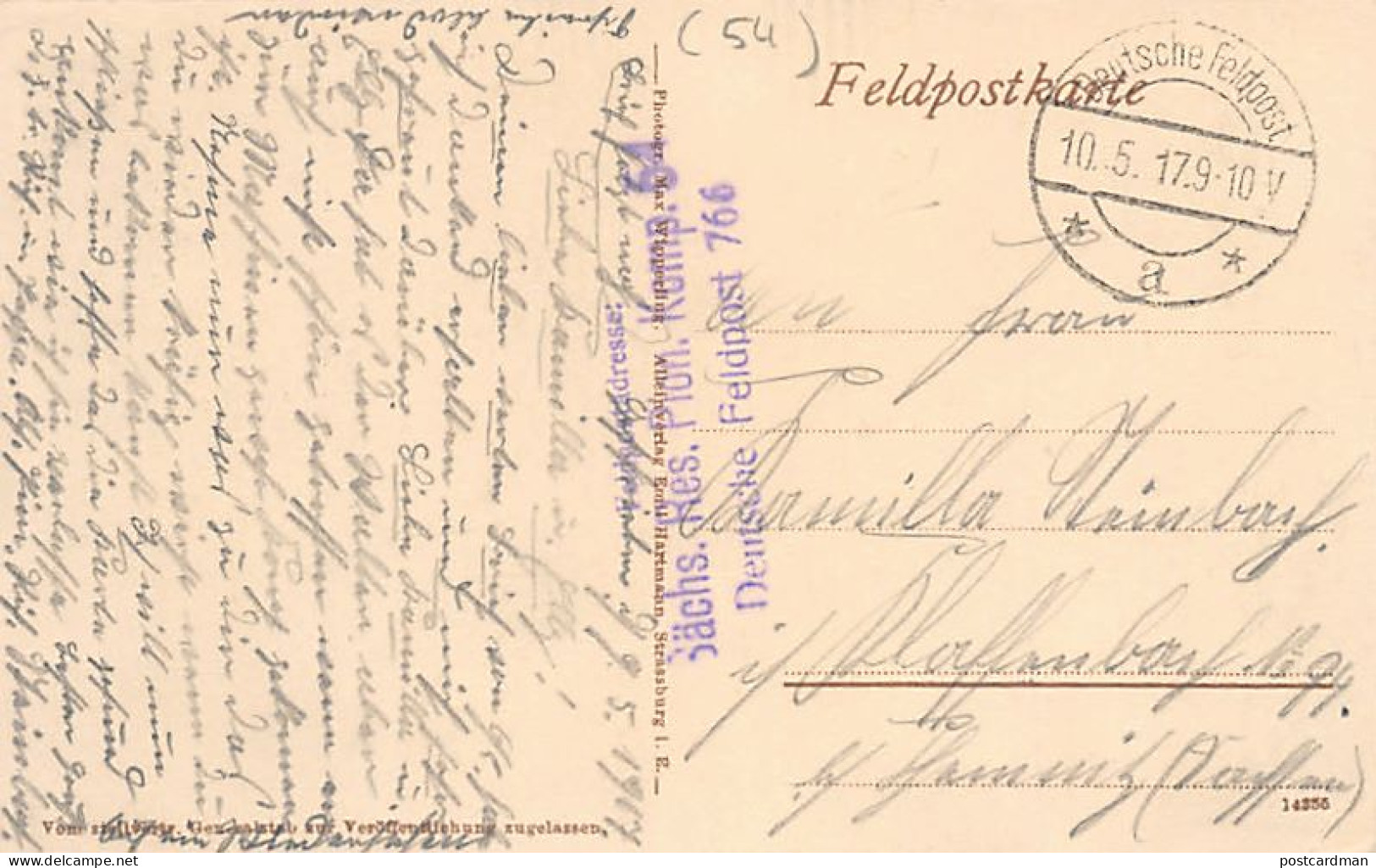 MONTREUX (54) Première Guerre Mondiale - La Place Principale - Carte Allemande - Other & Unclassified