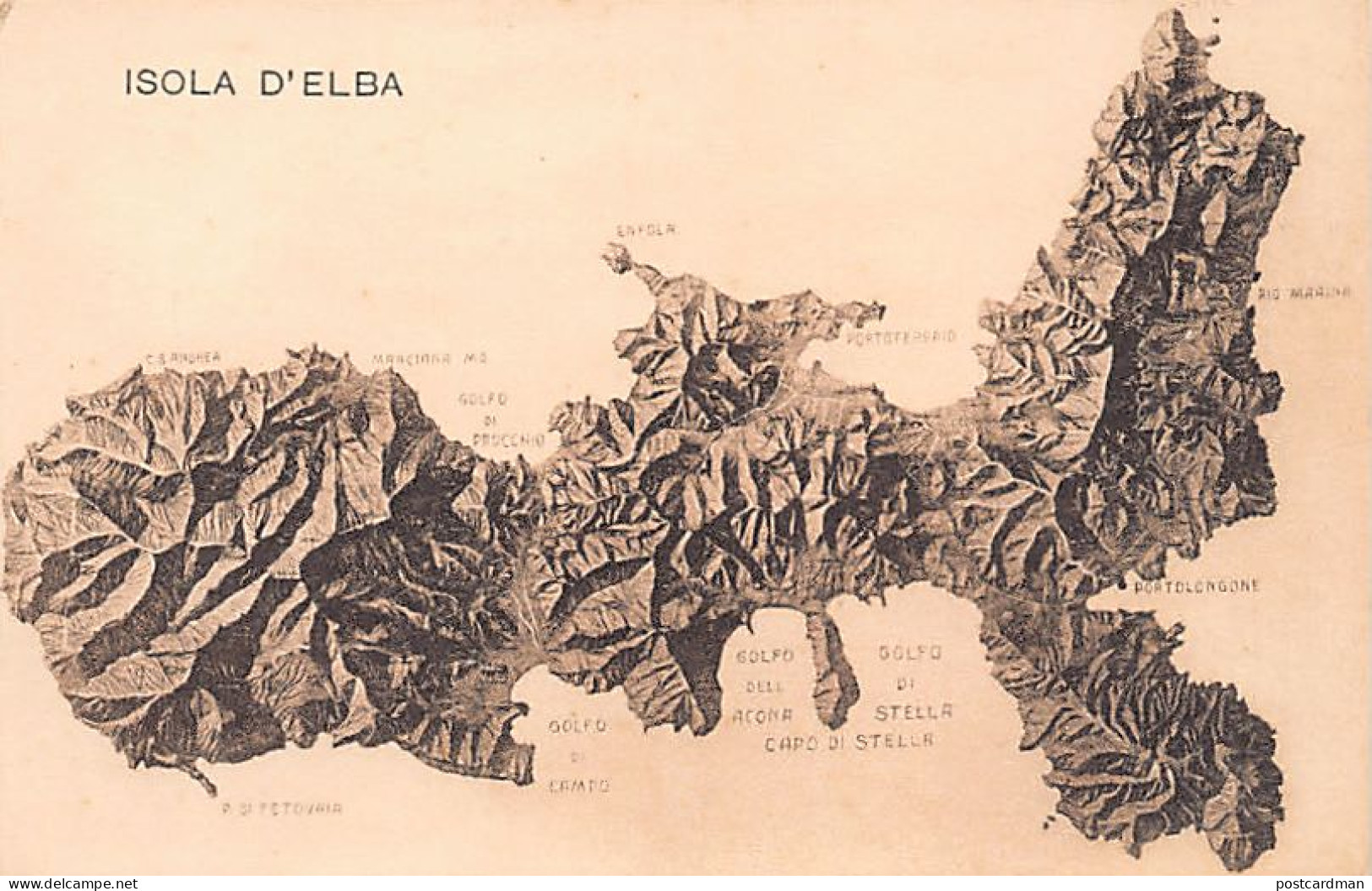  Isola D'Elba (LI) Cartina Geografica - Livorno