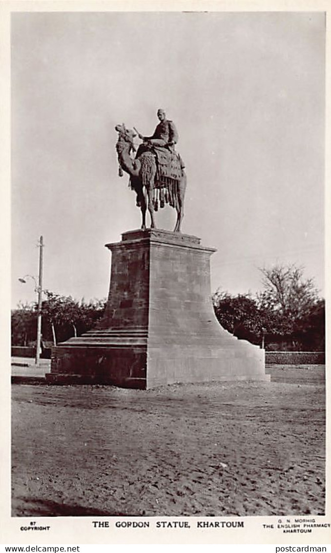 Sudan - KHARTOUM - The Gordon Statue - Publ. G. N. Morhig - Soudan