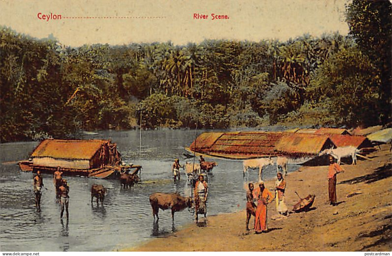 Sri Lanka - River Scene - Publ. Plâté & Co. 8 - Sri Lanka (Ceylon)