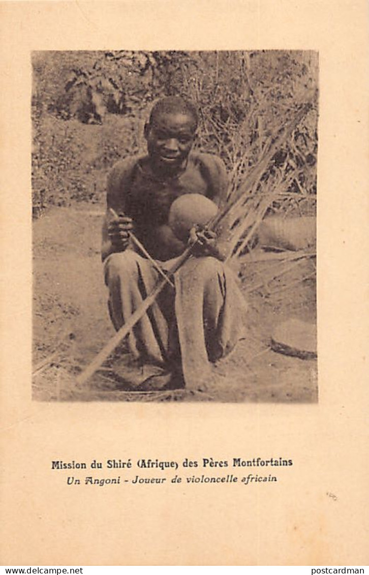 Malawi - An Angoni Native - African Cello Player - Publ. Mission Of The Shire Of The Montfort Fathers - Malawi