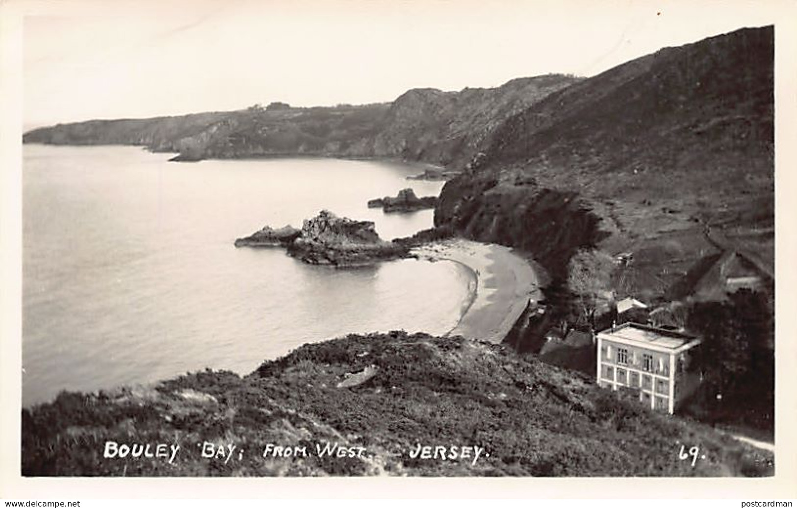 Jersey - Bouley Bay, From West - REAL PHOTO - Publ. A. G. Le Moer 69 - Autres & Non Classés