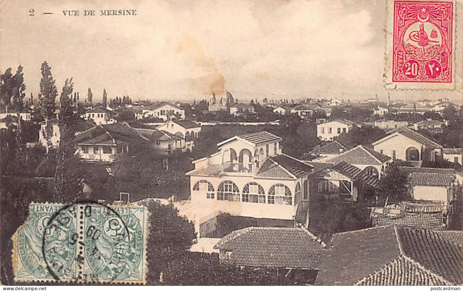 Turkey - MERSIN - Bird's Eye View - Publ. Mihran-Balian 2 - Turquie