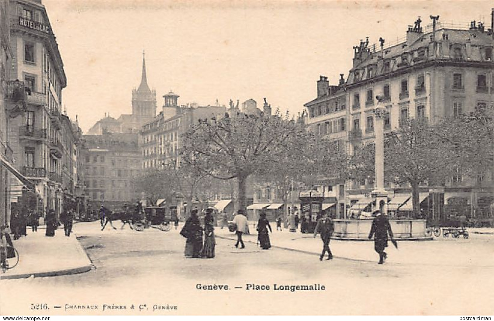 GENÈVE - Place Longemaille - Ed. Charnaux 5216 - Genève