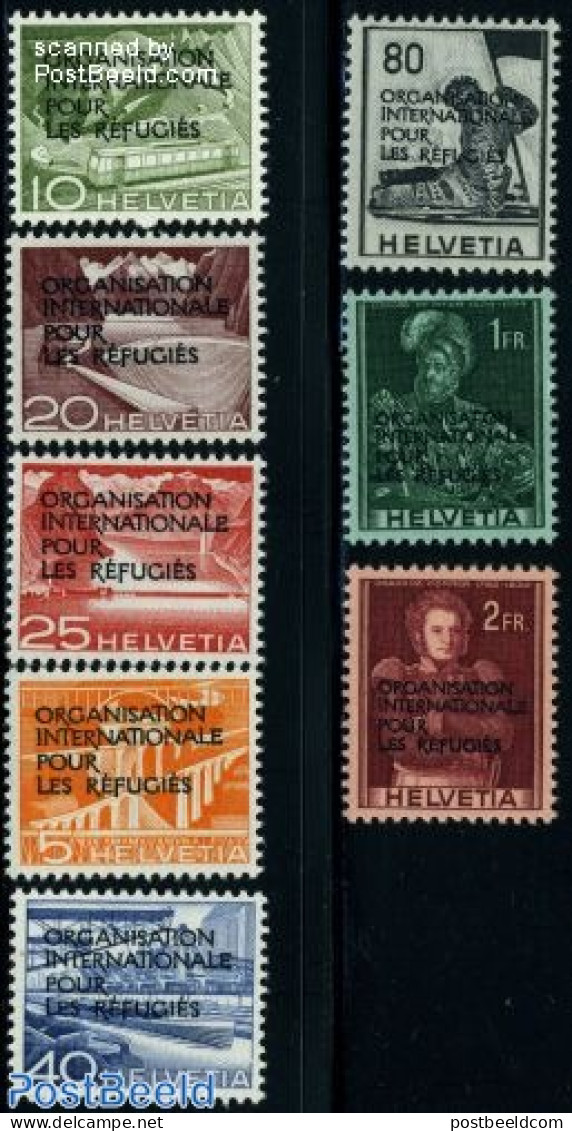Switzerland 1950 International Refugees Organisation 8v, Unused (hinged), History - Refugees - Neufs