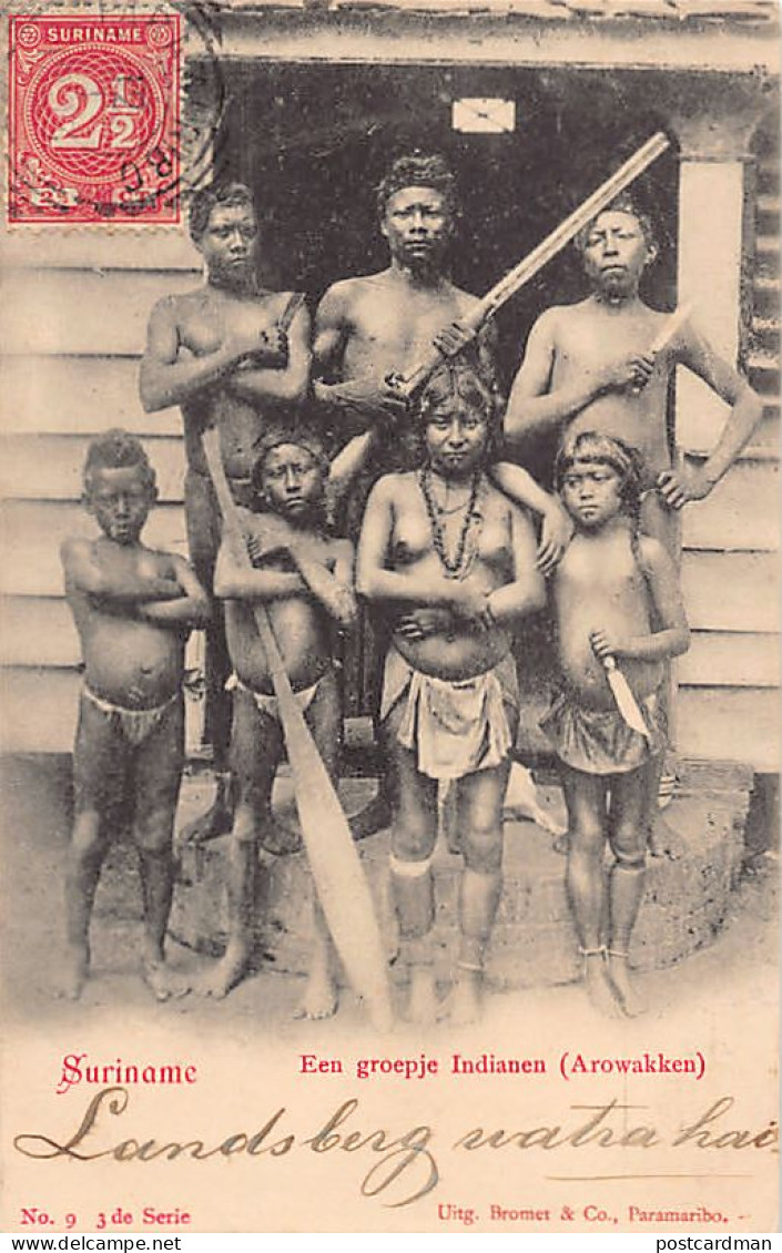 Suriname - Group Of Arawak Indians - Eeen Groepje Indianen (Arowakken) - Publ. Bromet 9, 3de Serie. - Suriname