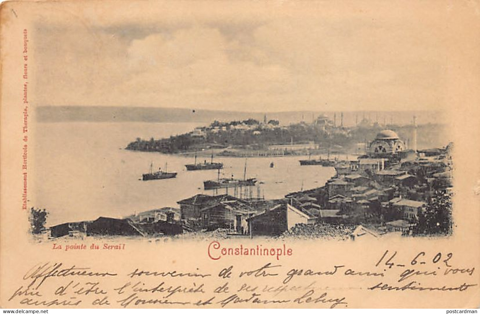 Turkey - ISTANBUL - The Seraglio's Point - Publ. Etablissement Horticole De Therapia  - Turquie