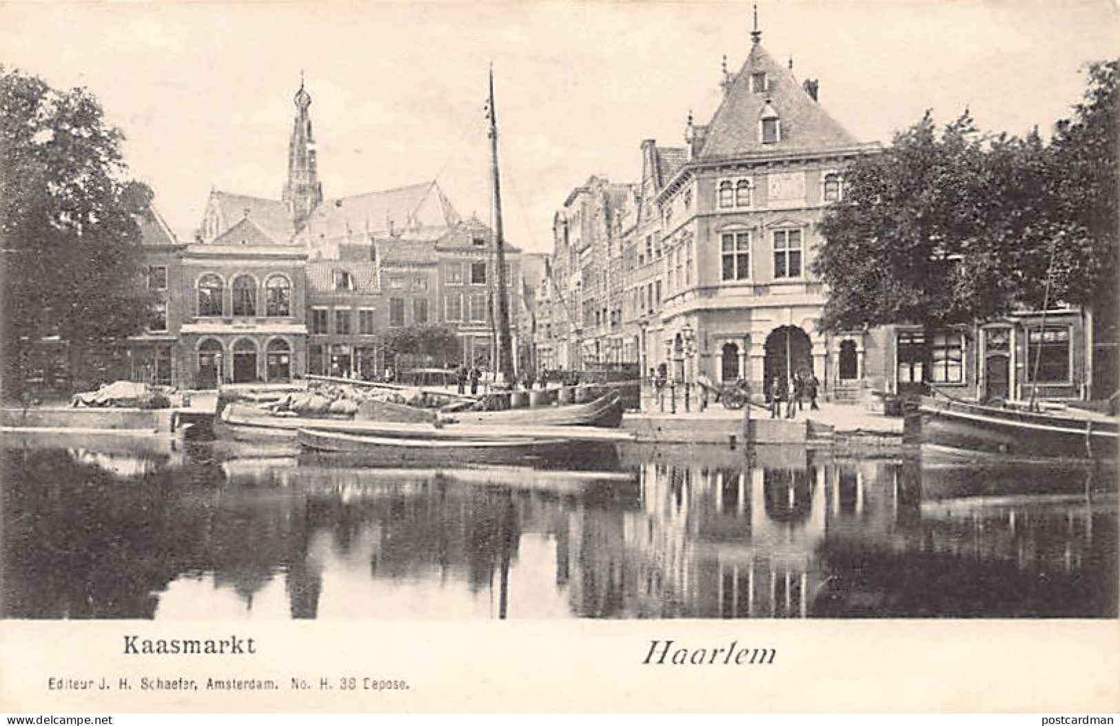 HAARLEM (NH) Kaasmarkt - Uitg. J.H. Schaefer H. 38 - Haarlem