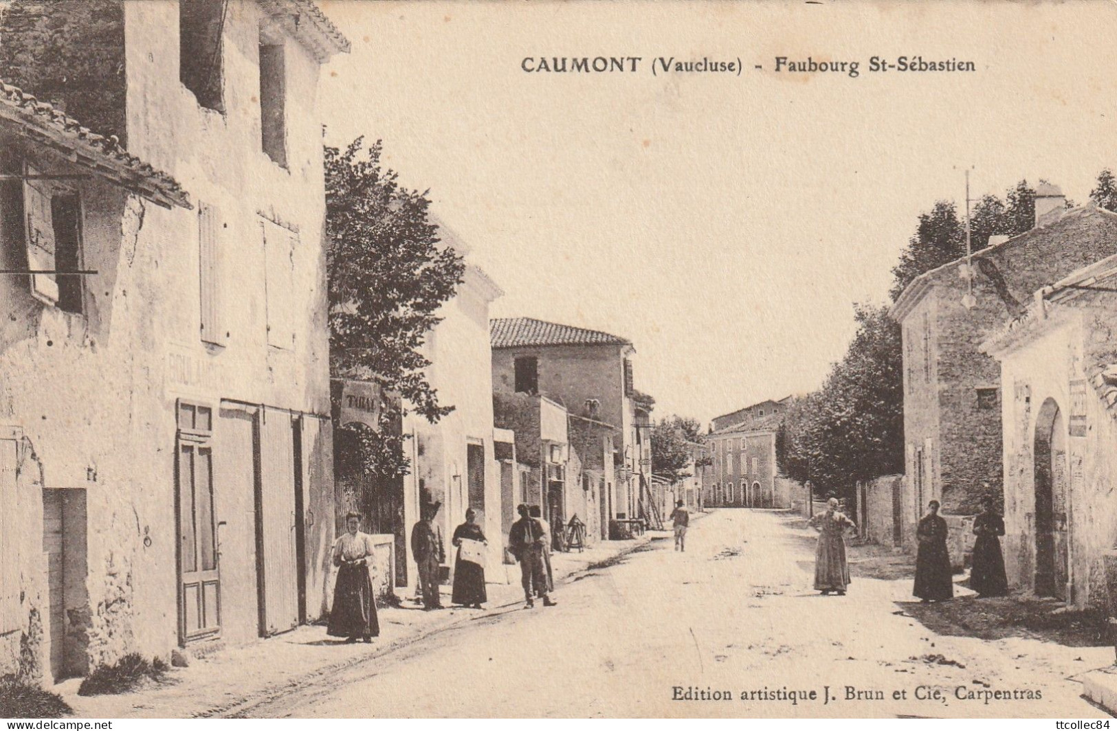 CPA-84-CAUMONT-Faubourg St Sébastien-Animée - Caumont Sur Durance