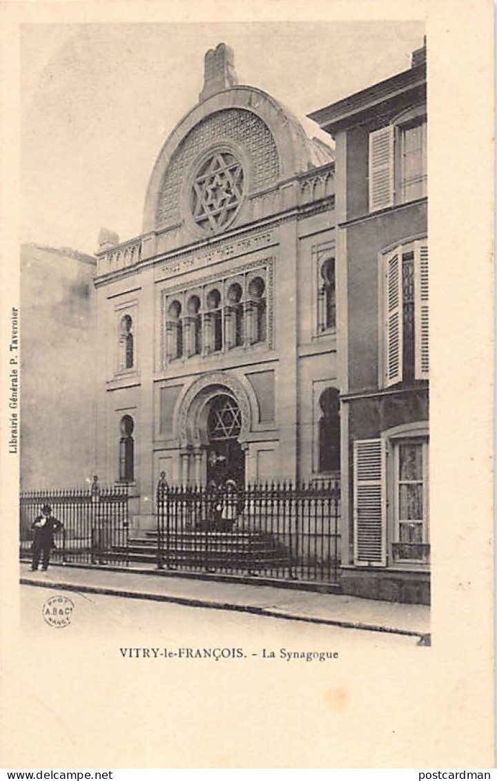 JUDAICA - France - VITRY LE FRANÇOIS - The Synagogue (7 Rue Du Mouton), Destroyed In 1940 - Publ. P. Tavernier - Kortrijk
