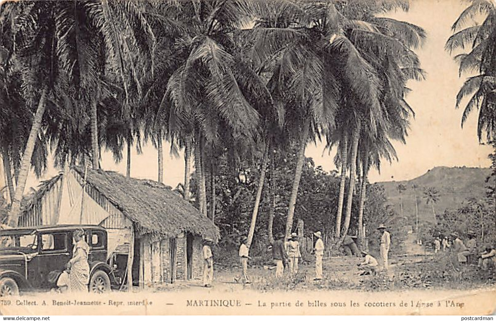 Martinique - La Partie De Billes Sous Les Cocotiers De L'Anse à L'Ane - VOIR SCANS POUR L'ÉTAT - Ed. A. Benoit-Jeannette - Other & Unclassified