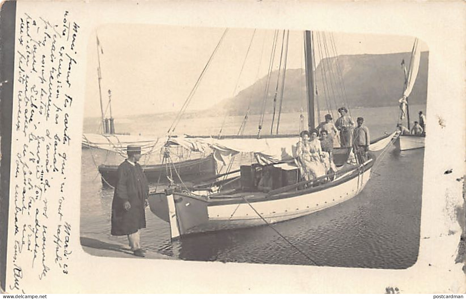 Algérie - ORAN - Bateau De Plaisance - CARTE PHOTO Année 1902 - Ed. Inconnu  - Oran