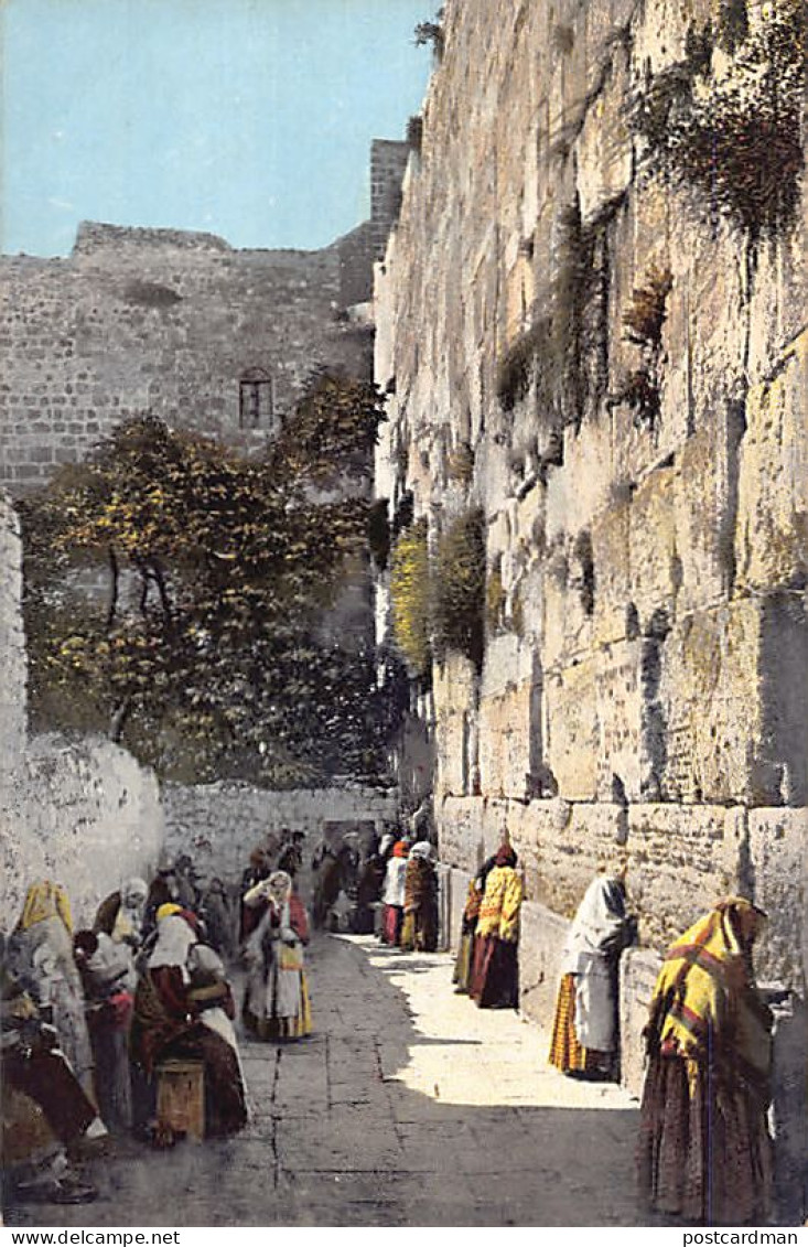 Israel - JERUSALEM - Jews' Wailing Place - Publ. Fr. Vester & Co. 166 - Israel