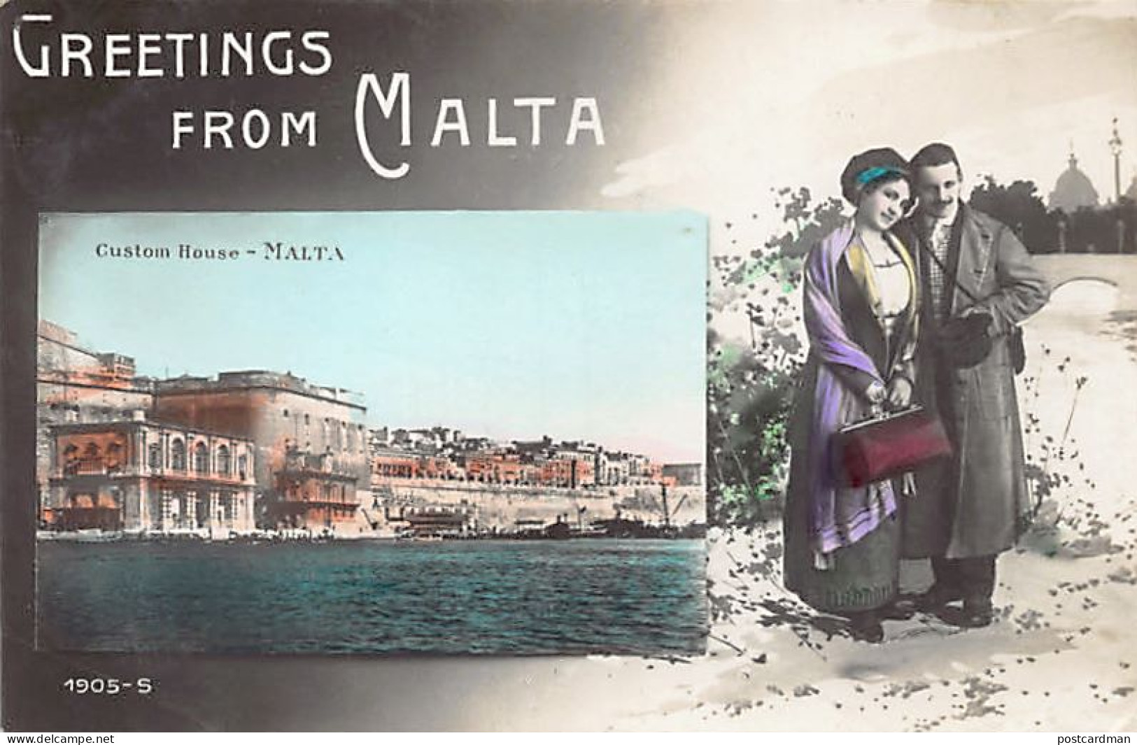Malta - VALLETTA - Custom House - Publ. Unknown 1905-S - Malta