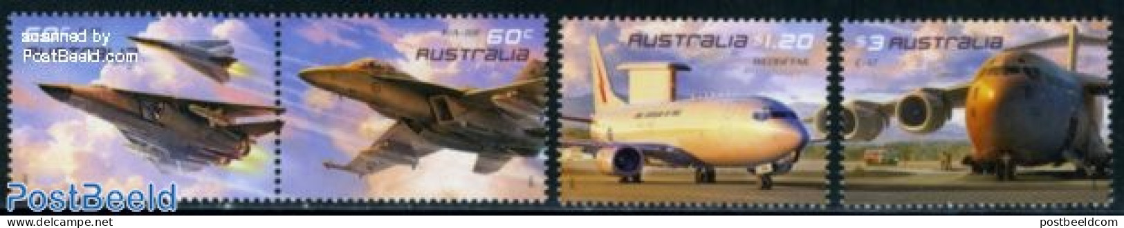 Australia 2011 Airforce 4v (2v+[:]), Mint NH, Transport - Fire Fighters & Prevention - Aircraft & Aviation - Unused Stamps