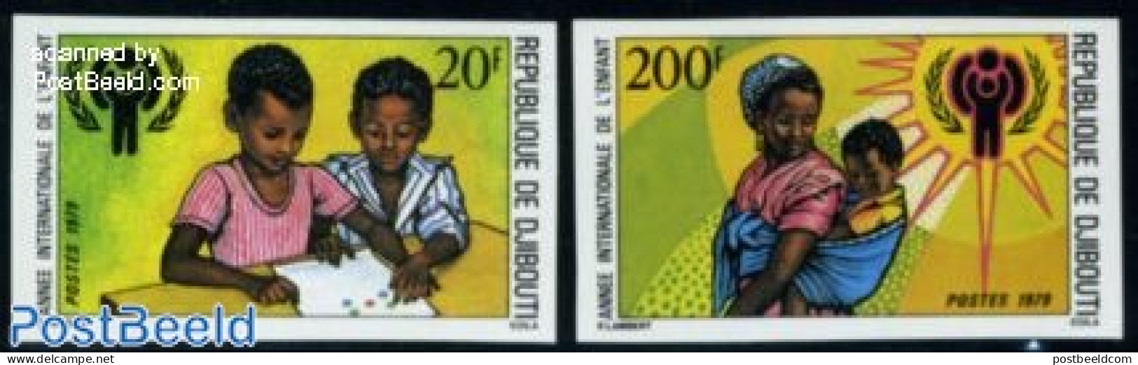Djibouti 1979 Int. Year Of The Child 2v Imperforated, Mint NH, Various - Year Of The Child 1979 - Djibouti (1977-...)