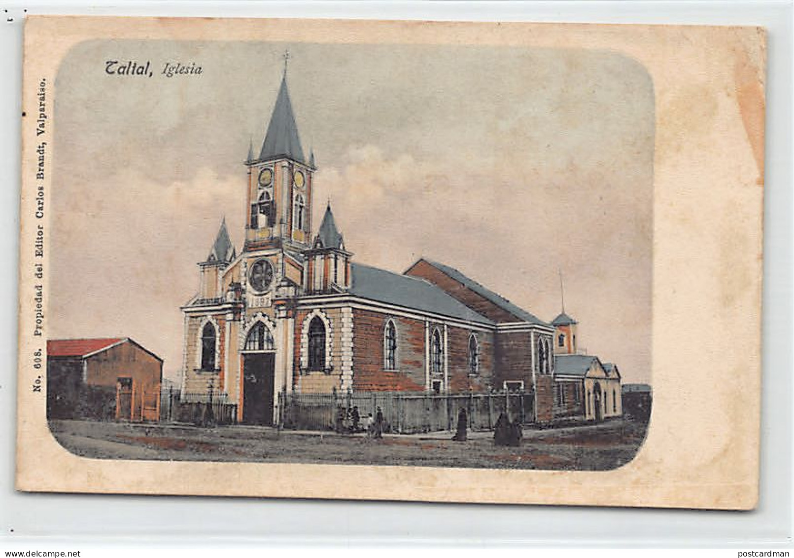 Chile - TALLAL - Iglesia (La Postal Está Despegada.) - Ed. Carlos Brandt 608 - Chili