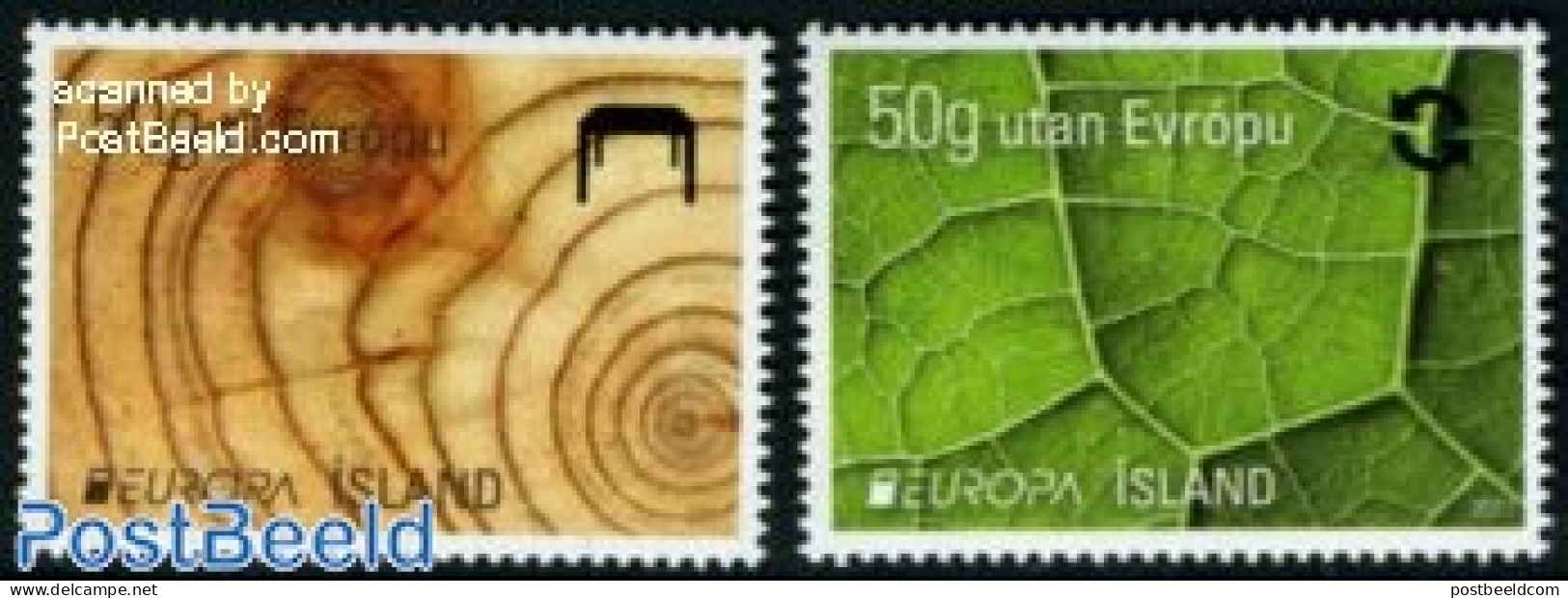 Iceland 2011 Europa, Forests 2v, Mint NH, History - Nature - Europa (cept) - Environment - Trees & Forests - Unused Stamps