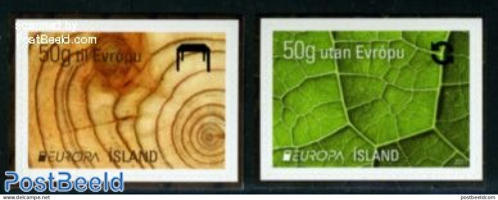 Iceland 2011 Europa, Forests 2v S-a, Mint NH, History - Nature - Europa (cept) - Environment - Trees & Forests - Neufs