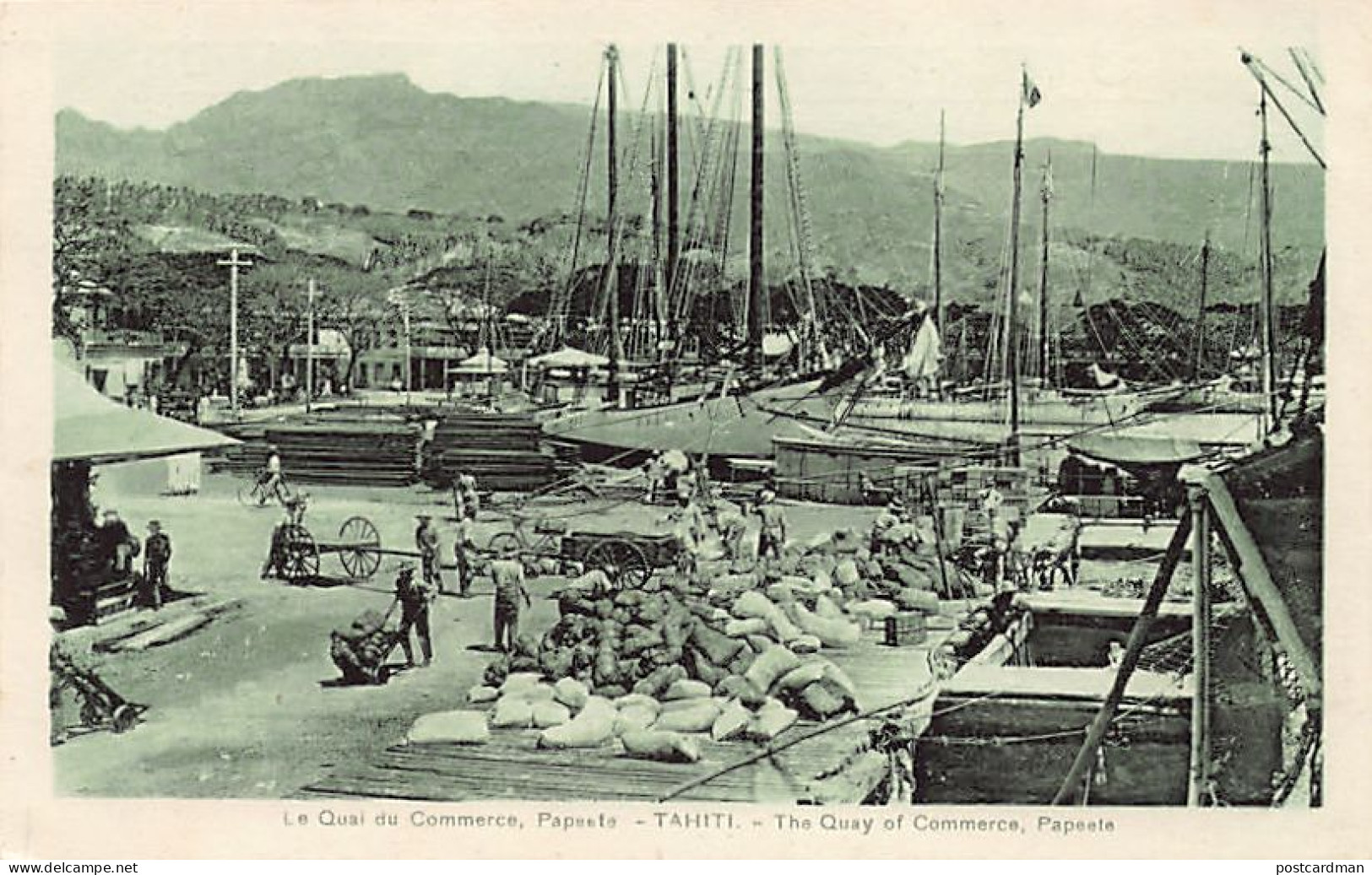 Polynésie - Tahiti - Papeete - Le Quai Du Commerce - Ed. G. Spitz. - Polynésie Française