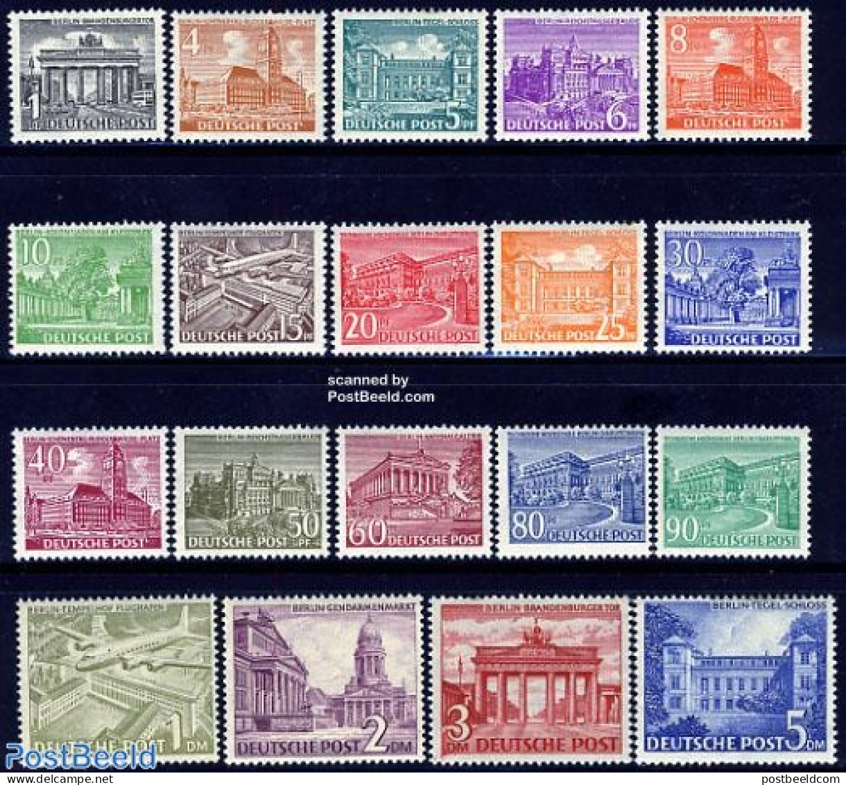 Germany, Berlin 1949 Definitives 19v, Mint NH, Science - Transport - Education - Automobiles - Aircraft & Aviation - A.. - Unused Stamps