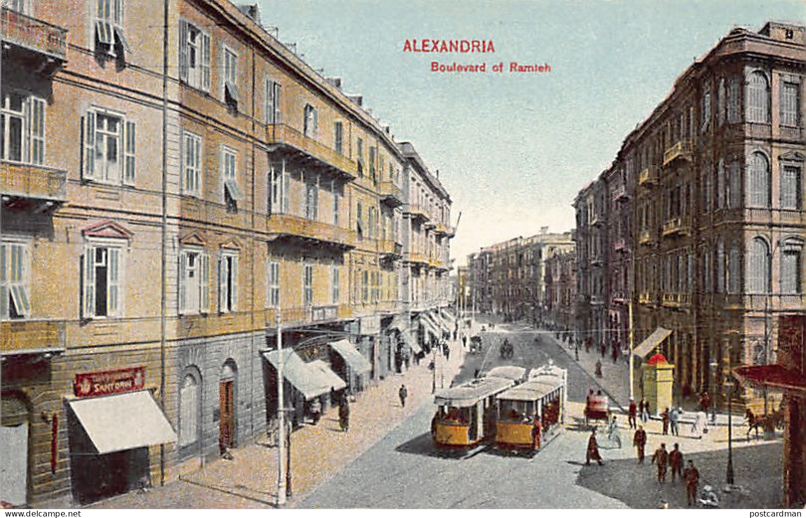 Egypt - ALEXANDRIA - Al Ramlh Boulevard - Tramway - Streetcar - Publ. The Cairo Postcard Trust  - Alexandrie