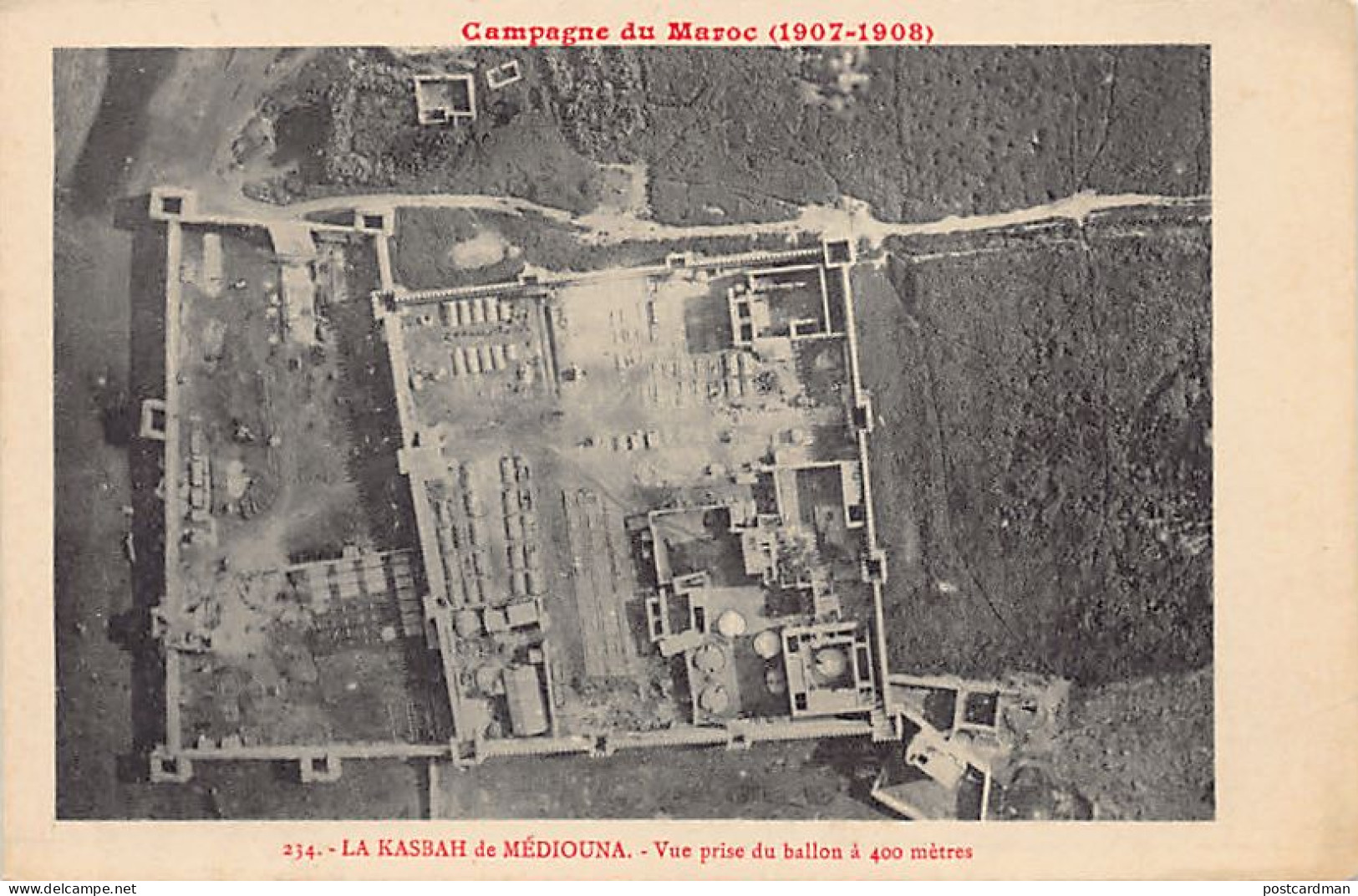 La Kasbah De Médiouna - Vue Prise Du Ballon à 400 Mètres - Campagne Du Maroc (1907-1908) - Other & Unclassified