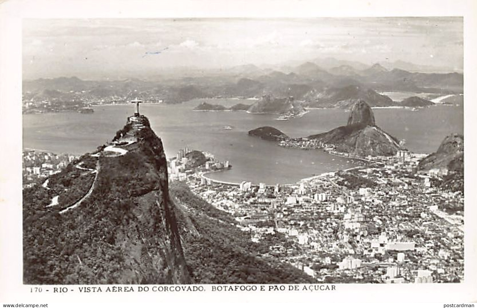 BRASIL Brazil - RIO DE JANEIRO - Vista Aérea Do Corcovado, Botafogo E Pao De Açu - Rio De Janeiro