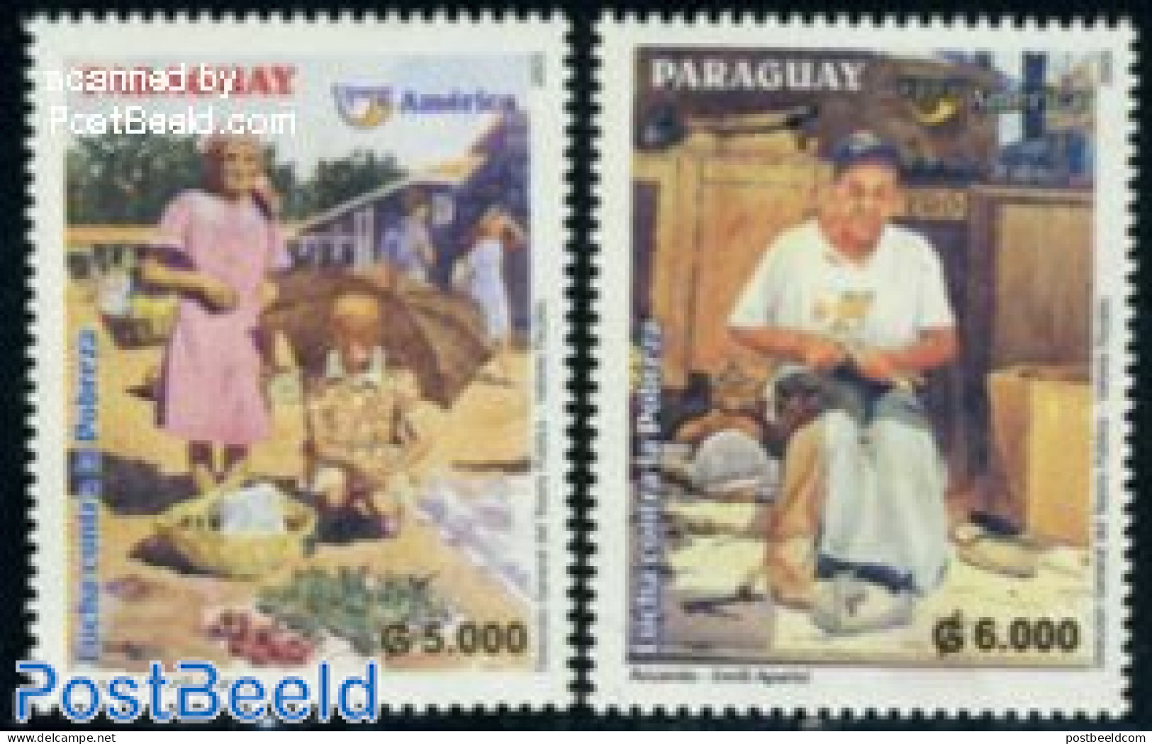 Paraguay 2005 UPAEP, Fight Against Poverty 2v, Mint NH, Various - U.P.A.E. - Street Life - Unclassified