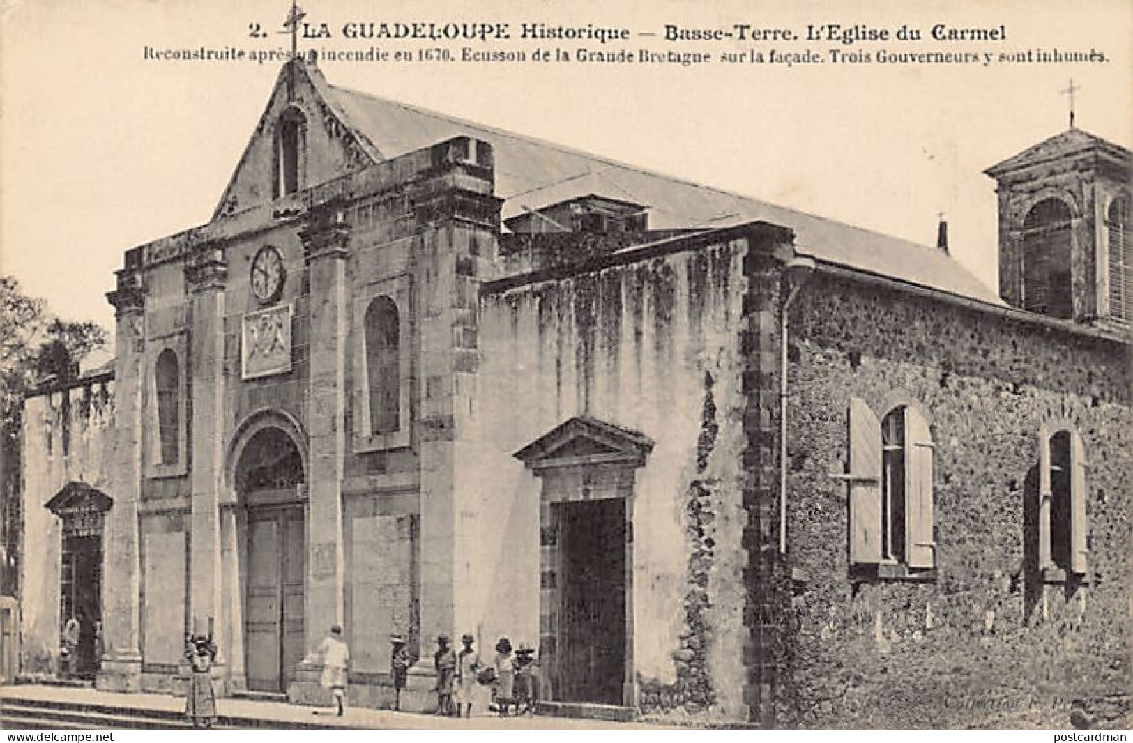 La Guadeloupe Historique - BASSE-TERRE - L'église Du Carmel - Ed. F. Petit 2 - Basse Terre