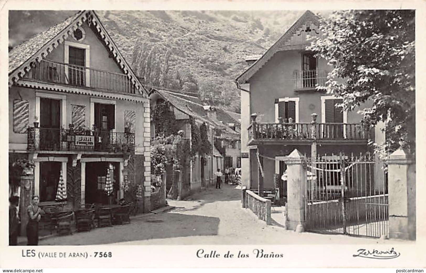 España - LES Valle De Aran - Calle De Los Banos - Ed. Zerkowitz 7568 - Other & Unclassified