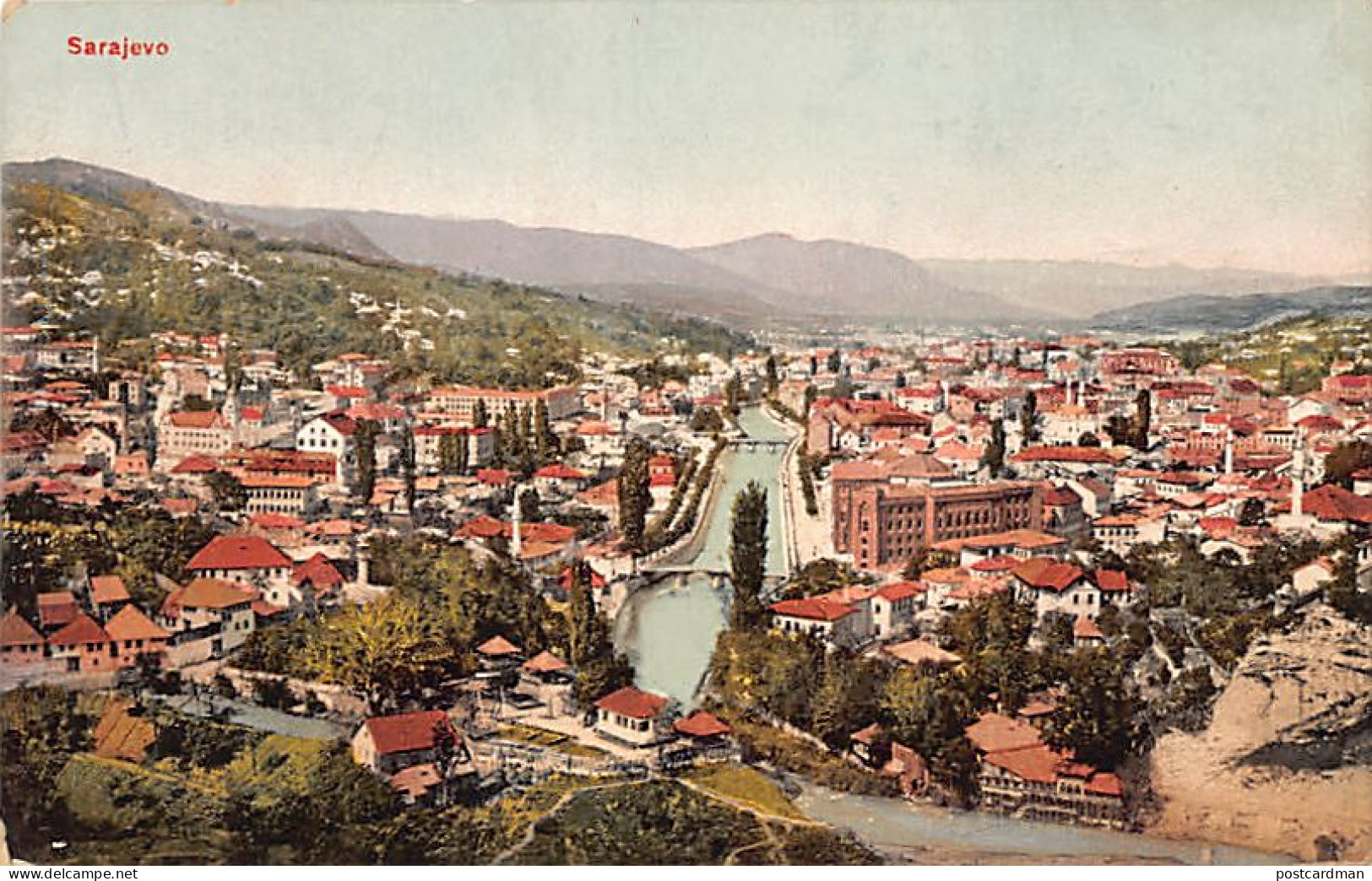 Bosnia - SARAJEVO - Bird's Eye View - Bosnie-Herzegovine