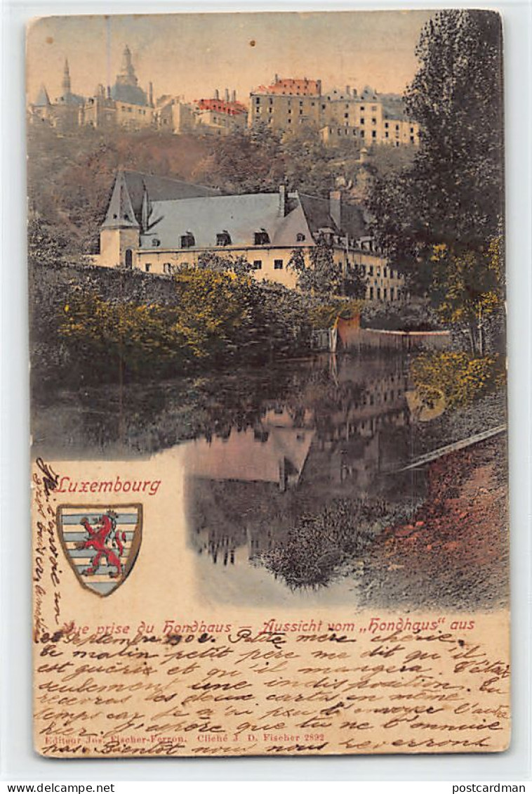 Luxembourg-Ville - Vue Prise Du Hondhaus - Ed. Jos. Fischer-Ferron 2892 - Luxembourg - Ville