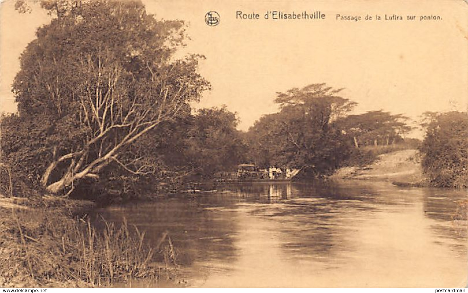Congo Kinshasa - Route D'Élisabethville - Passage De La Rivière Lufira Sur Ponton - Ed. Ern. Thill  - Other & Unclassified