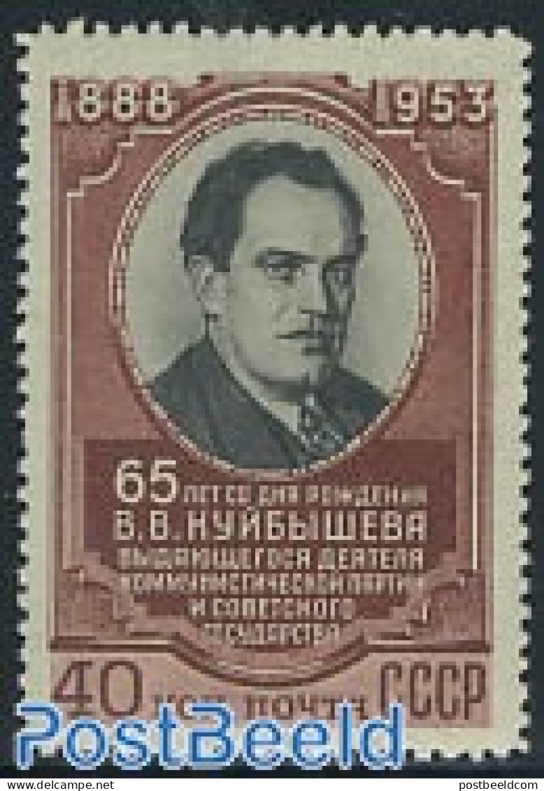 Russia, Soviet Union 1953 W.W. Kuibychev 1v, Mint NH, History - Politicians - Neufs