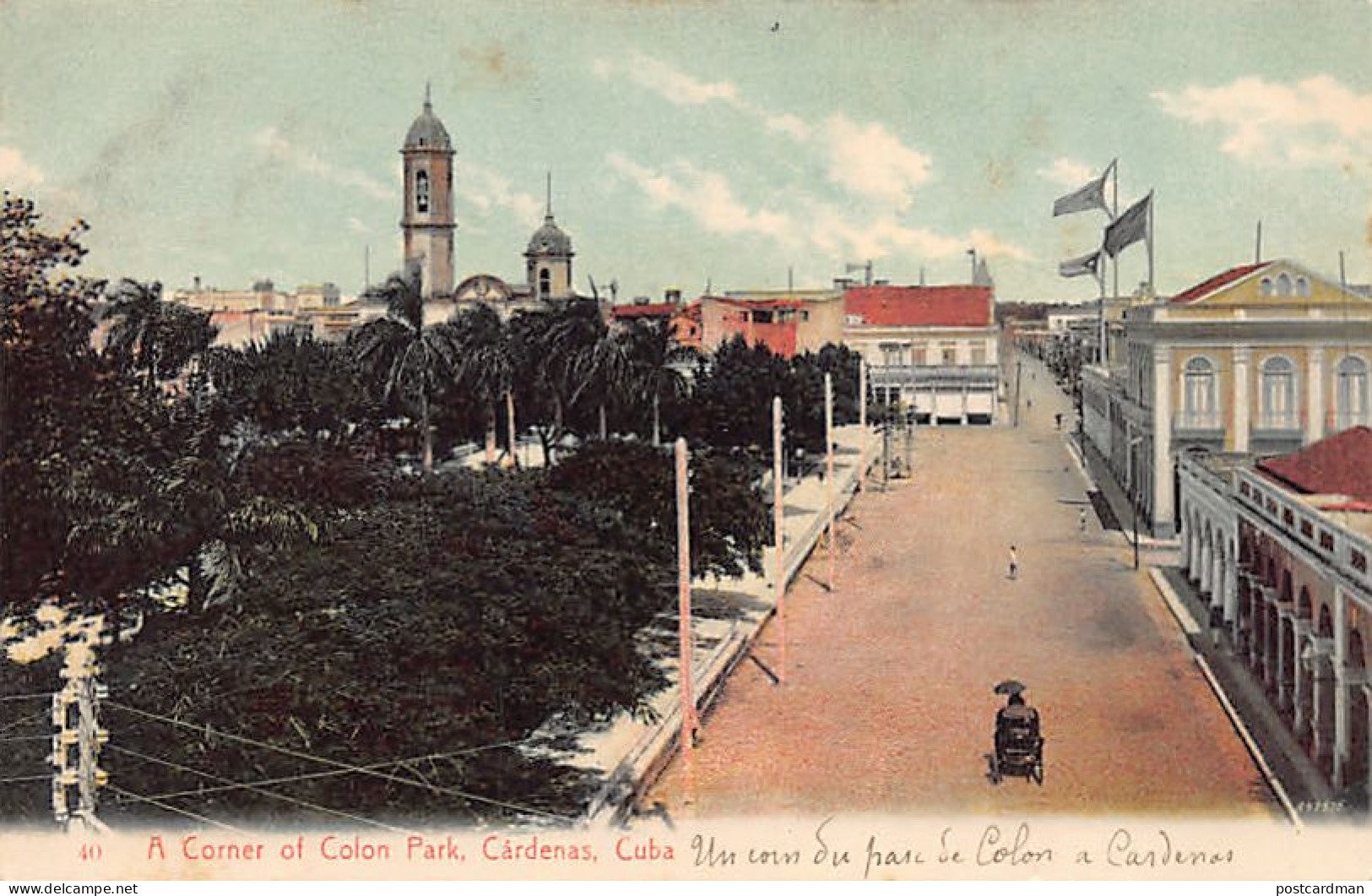 Cuba - CARDENAS - Un Rincón Del Parque Colón - Ed. Harris Bros. Co. 40 - Cuba