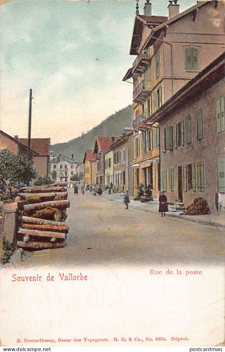 VALLORBE (VD) Rue De La Poste - Ed. E. Dumartheray 5894 - Vallorbe