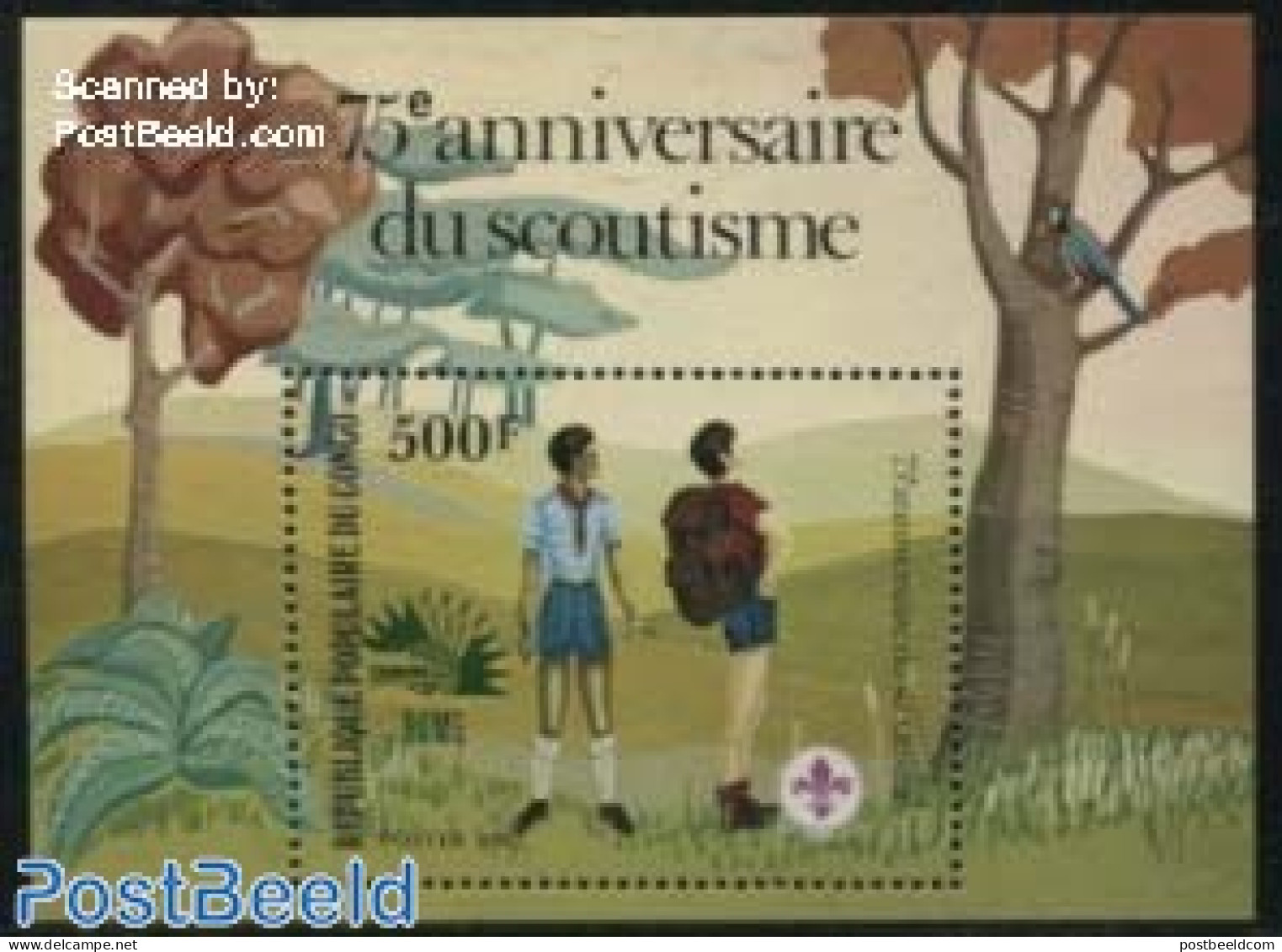 Congo Republic 1985 Italia 85 Overprinted S/s, Mint NH, Sport - Scouting - Autres & Non Classés
