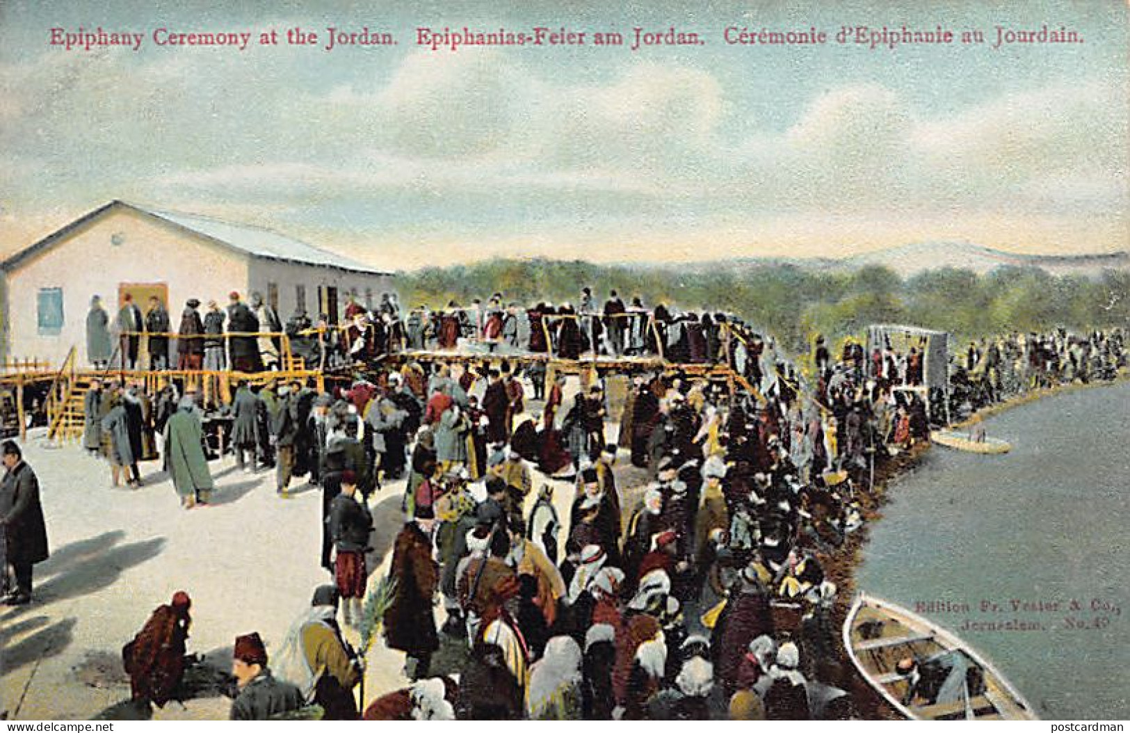 Palestine - River Jordan - The Epiphany - Publ. Hermann Striemann  - Palestine