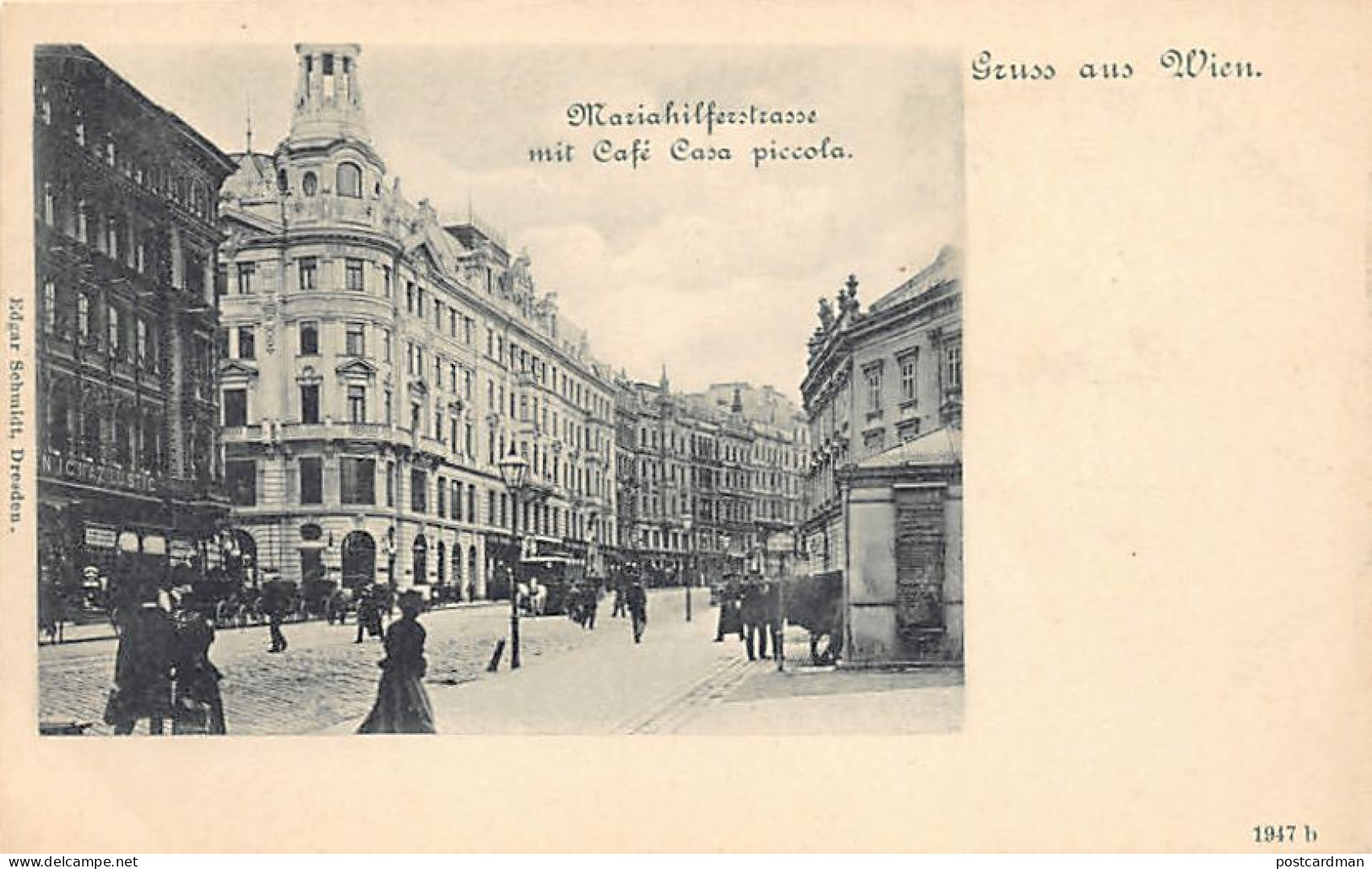 Österreich - Wien - Mariahilferstrasse - Café Casa Piccola - Verlag Edgar Schmidt 1947b - Wien Mitte