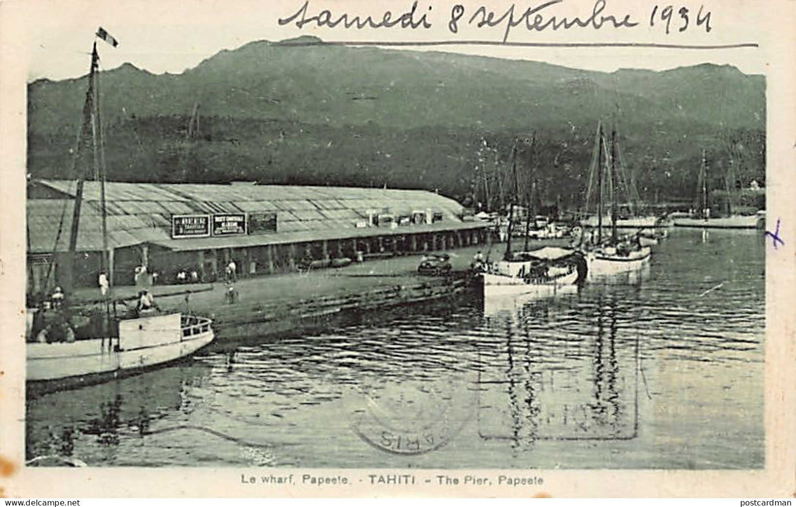 Polynésie - Tahiti - Papeete - Le Wharf - Ed. G. Spitz. - Polynésie Française